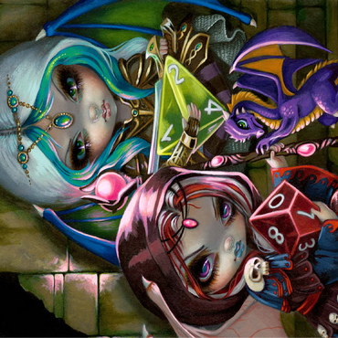 Dice Dragonlings - Jasmine Becket-Griffith 100 Jigsaw Puzzle 3D Modell