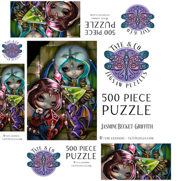Dice Dragonlings - Jasmine Becket-Griffith 500 Jigsaw Puzzle box 3D Modell