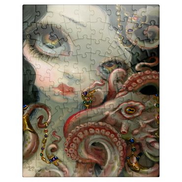puzzleplate Jeweled Octopus - Jasmine Becket-Griffith 100 Jigsaw Puzzle