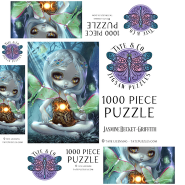 Luna Moth - Jasmine Becket-Griffith 1000 Jigsaw Puzzle box 3D Modell