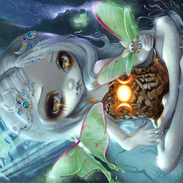 Luna Moth - Jasmine Becket-Griffith 100 Jigsaw Puzzle 3D Modell