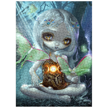 puzzleplate Luna Moth - Jasmine Becket-Griffith 500 Jigsaw Puzzle