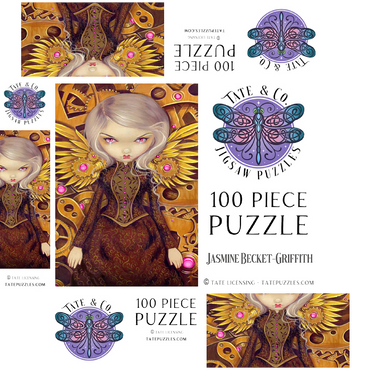 Mechanical Steampunk Angel II - Jasmine Becket-Griffith 100 Jigsaw Puzzle box 3D Modell