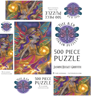 Solara Sunflare Fairy - Jasmine Becket-Griffith 500 Jigsaw Puzzle box 3D Modell