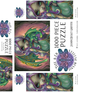 Sprout Dragonling Fairy - Jasmine Becket-Griffith 1000 Jigsaw Puzzle box 3D Modell