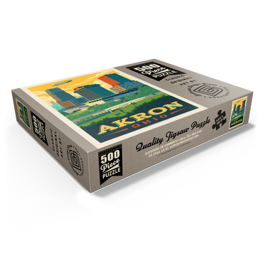 Akron, Ohio Skyline 500 Jigsaw Puzzle box view1