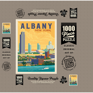 Albany, New York 1000 Jigsaw Puzzle box 3D Modell