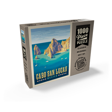 Cabo San Lucas Mexico - El Arco Rock Formations and Turquoise Sea 1000 Jigsaw Puzzle box view2