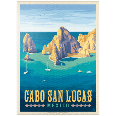puzzleplate Cabo San Lucas Mexico - El Arco Rock Formations and Turquoise Sea 1000 Jigsaw Puzzle
