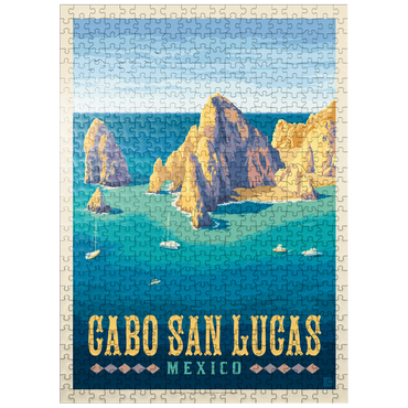 puzzleplate Cabo San Lucas Mexico - El Arco Rock Formations and Turquoise Sea 500 Jigsaw Puzzle