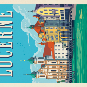 Lucerne Switzerland Waterfront with Historic Architecture 500 Jigsaw Puzzle 3D Modell