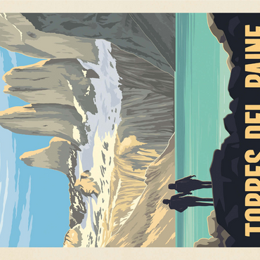 Chile: Torres del Paine National Park (Patagonia) 1000 Jigsaw Puzzle 3D Modell