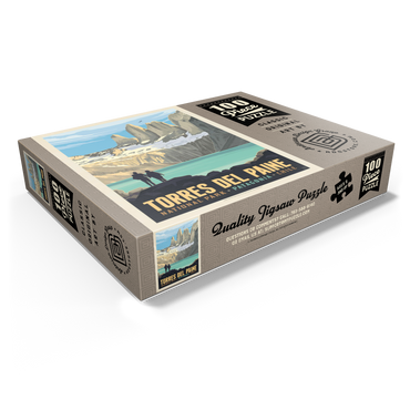 Chile: Torres del Paine National Park (Patagonia) 100 Jigsaw Puzzle box view1
