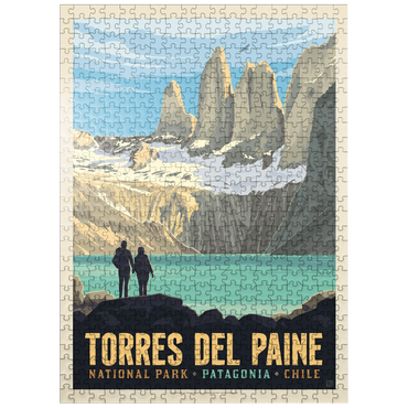 puzzleplate Chile: Torres del Paine National Park (Patagonia) 500 Jigsaw Puzzle