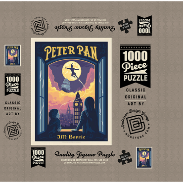 Peter Pan: J.M. Barrie 1000 Jigsaw Puzzle box 3D Modell