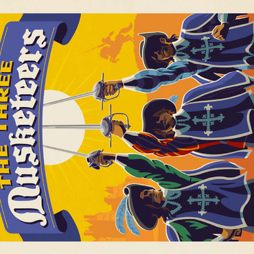 The Three Musketeers: Alexandre Dumas 100 Jigsaw Puzzle 3D Modell