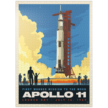 puzzleplate NASA 1969: Apollo 11 Lift-Off 1000 Jigsaw Puzzle