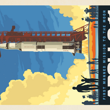 NASA 1969: Apollo 11 Lift-Off 500 Jigsaw Puzzle 3D Modell