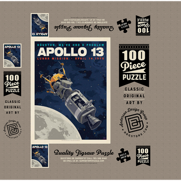 NASA 1970: Apollo 13 100 Jigsaw Puzzle box 3D Modell