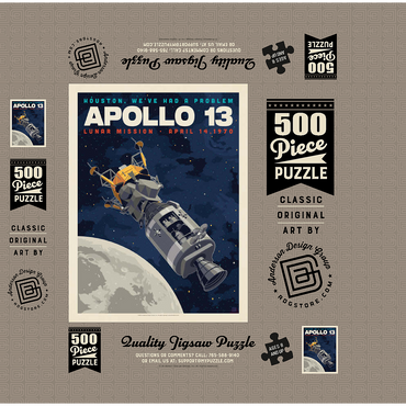 NASA 1970: Apollo 13 500 Jigsaw Puzzle box 3D Modell
