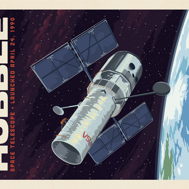 NASA 1990: Hubble Space Telescope 1000 Jigsaw Puzzle 3D Modell