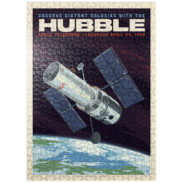 puzzleplate NASA 1990: Hubble Space Telescope 500 Jigsaw Puzzle