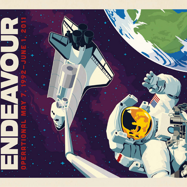 NASA 2011: Space Shuttle Endeavour 100 Jigsaw Puzzle 3D Modell