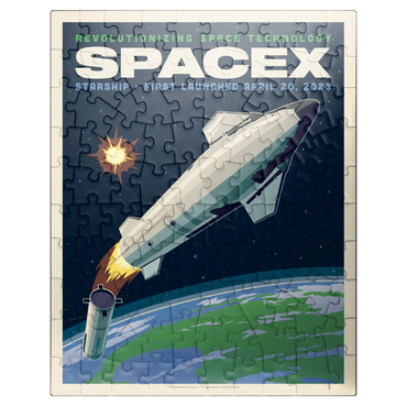 puzzleplate SpaceX Starship: 2023 100 Jigsaw Puzzle