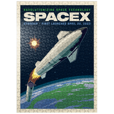 puzzleplate SpaceX Starship: 2023 500 Jigsaw Puzzle