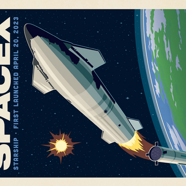 SpaceX Starship: 2023 500 Jigsaw Puzzle 3D Modell