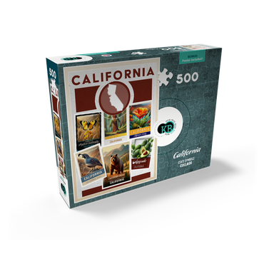 Collage: California State Symbols 500 Jigsaw Puzzle box view2