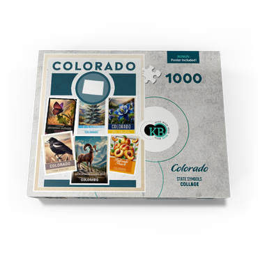 Collage: Colorado State Symbols 1000 Jigsaw Puzzle box view3