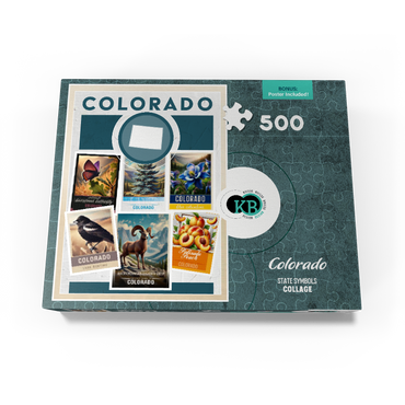 Collage: Colorado State Symbols 500 Jigsaw Puzzle box view3
