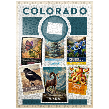 puzzleplate Collage: Colorado State Symbols 500 Jigsaw Puzzle