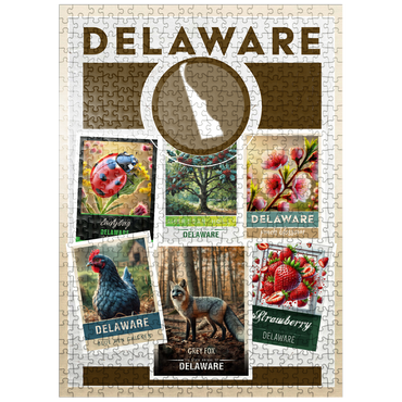 puzzleplate Collage: Delaware State Symbols 500 Jigsaw Puzzle