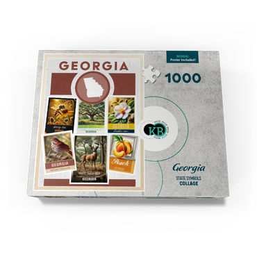 Collage: Georgia State Symbols 1000 Jigsaw Puzzle box view3