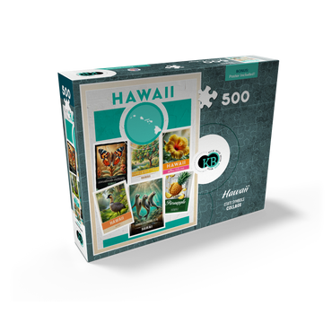 Collage: Hawaii State Symbols 500 Jigsaw Puzzle box view2