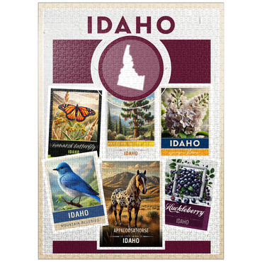 puzzleplate Collage: Idaho State Symbols 1000 Jigsaw Puzzle