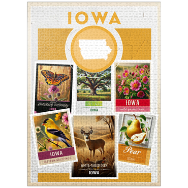puzzleplate Collage: Iowa State Symbols 1000 Jigsaw Puzzle
