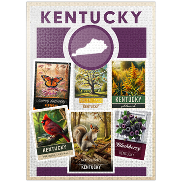 puzzleplate Collage: Kentucky State Symbols 1000 Jigsaw Puzzle