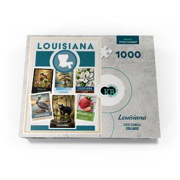Collage: Louisiana State Symbols 1000 Jigsaw Puzzle box view3