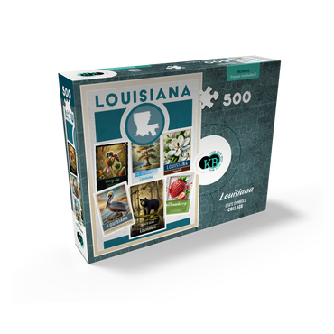 Collage: Louisiana State Symbols 500 Jigsaw Puzzle box view2