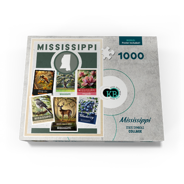 Collage: Mississippi State Symbols 1000 Jigsaw Puzzle box view3