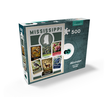 Collage: Mississippi State Symbols 500 Jigsaw Puzzle box view2