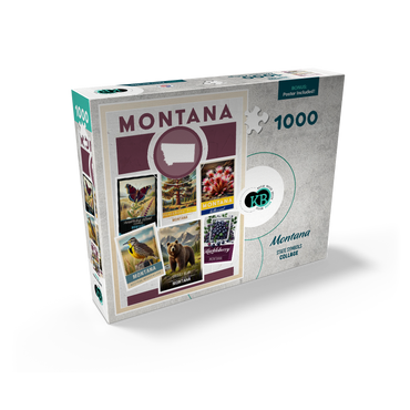 Collage: Montana State Symbols 1000 Jigsaw Puzzle box view2