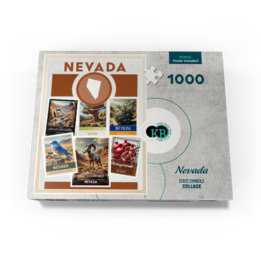 Collage: Nevada State Symbols 1000 Jigsaw Puzzle box view3