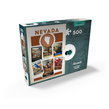 Collage: Nevada State Symbols 500 Jigsaw Puzzle box view2
