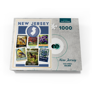 Collage: New Jersey State Symbols 1000 Jigsaw Puzzle box view3