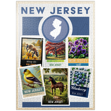 puzzleplate Collage: New Jersey State Symbols 1000 Jigsaw Puzzle