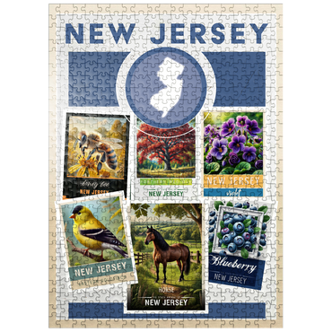 puzzleplate Collage: New Jersey State Symbols 500 Jigsaw Puzzle